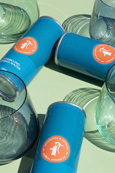 Sparkling Spring Water in cans